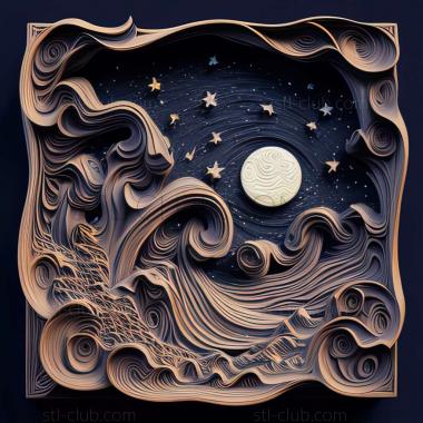 3D model starry night (STL)